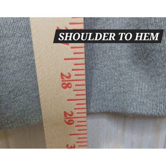 Banana Republic Men's Tipped Supima Cotton Button Cardigan Large Med Grey Pocket - Picture 10 of 11